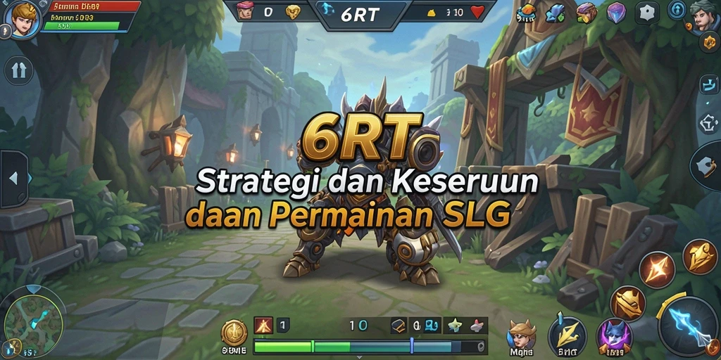 Tampilan gameplay mendebarkan di 6RT dengan strategi mendalam.