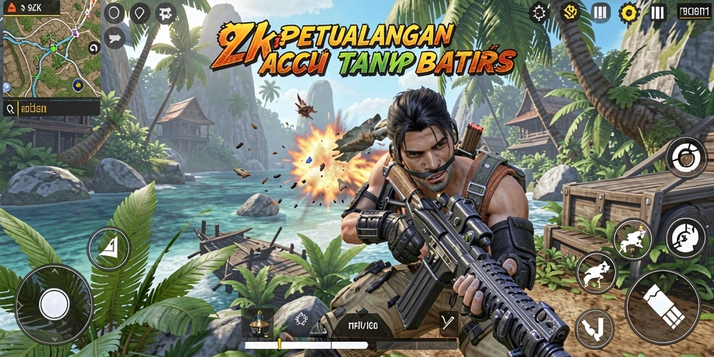 Tampilan gameplay memukau di 9ZK dengan aksi seru.