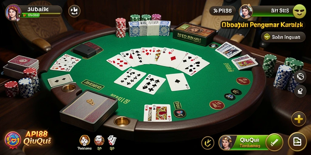 Tampilan gameplay QiuQiu yang mendebarkan dan interaktif.