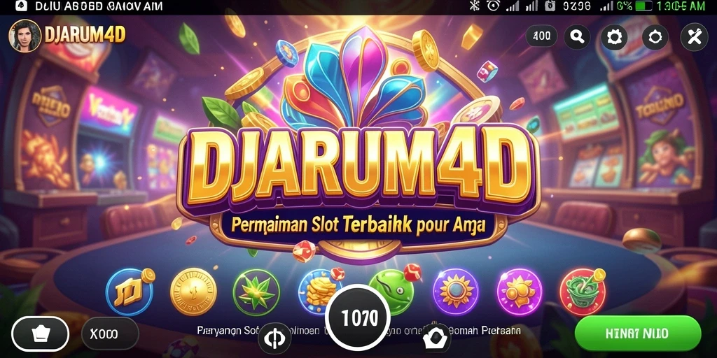 Tampilan gameplay DJARUM4D yang menarik saat memutar slot.