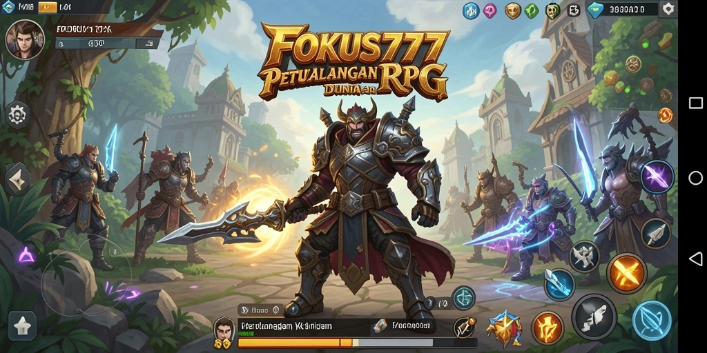 Tampilan menarik dari gameplay RPG FOKUS777 yang menantang.