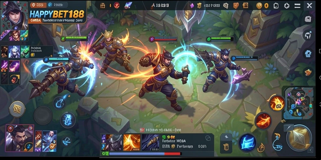 Tampilan gameplay menarik dari <strong>HAPPYBET188</strong> dengan aksi seru di medan perang.