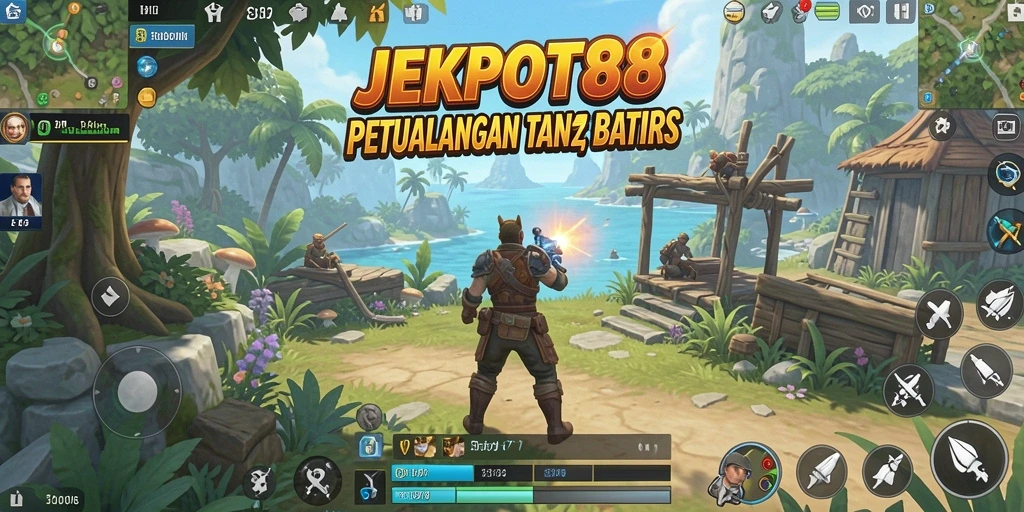 Tangkapan layar menampilkan petualangan mendebarkan di dunia terbuka JEKPOT88.