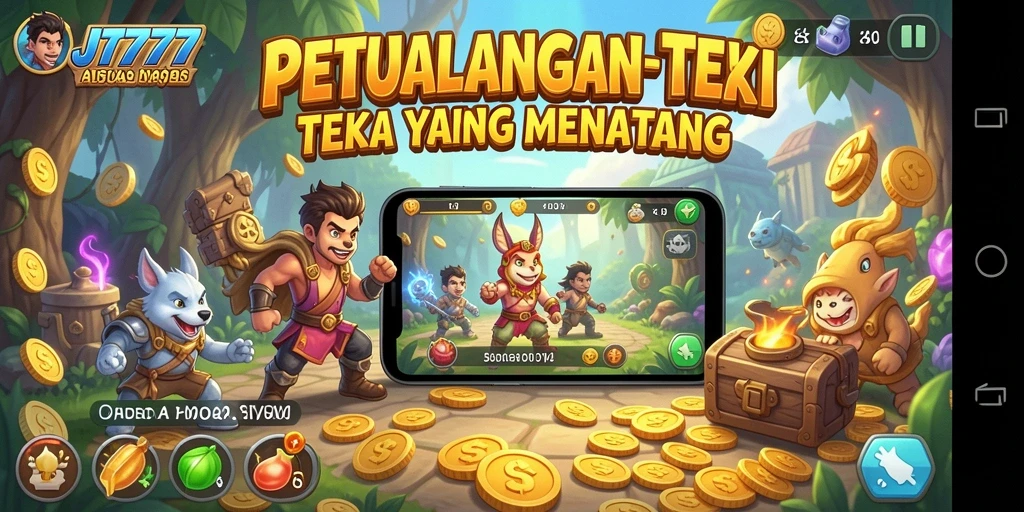Gameplay menarik dari JT777 dengan berbagai teka-teki menantang.