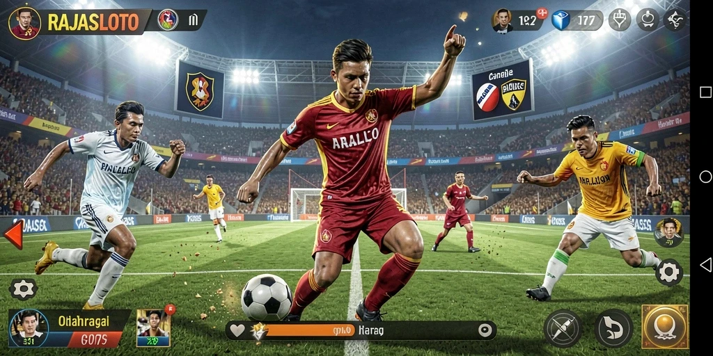 Tampilan gameplay seru dan menarik dari RAJASLOTO.